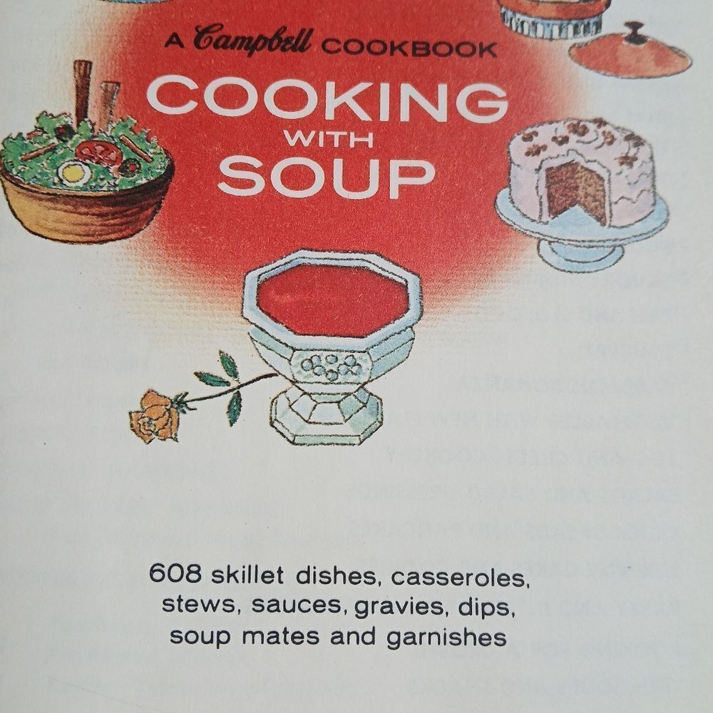A Campbell Cookbook cooking with Soup Recipes LITHOGRAPH First Edition - Picture 5 of 15